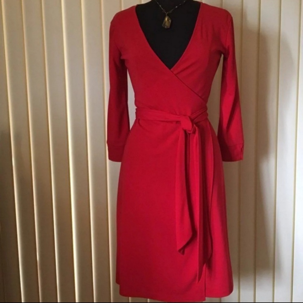 Red Wrap Dress